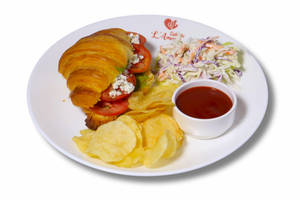 Pesto-feta Croissant Sandwich