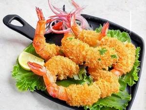 Golden Fried Prawns