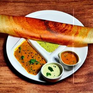 Butter masala dosa