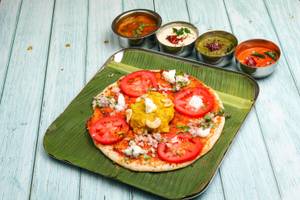 Open Butter Masala Dosa