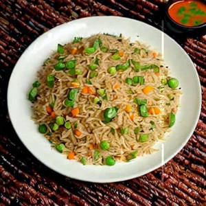 Schezwan Vegetable Mushroom Fried Rice