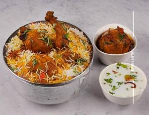 Chicken Dum biryani single