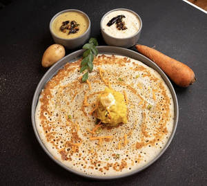 Open Butter Masala Dosa