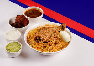 Chicken Biryani With Kabab Combo