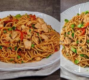 Schezwan Chicken Noodles