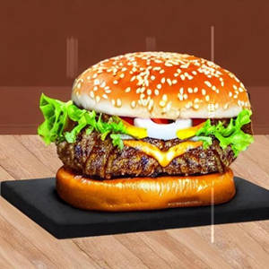 Grilled Chicken Mushroom & Cheese Burger