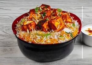 Paneer Tikka Biryani + Raita
