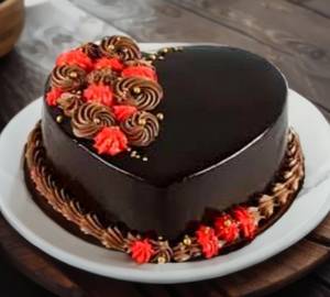 Valentine Chocolate Heart Shape Special Cake