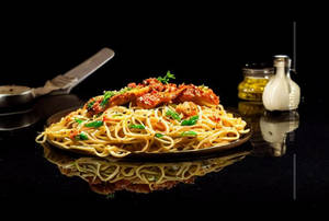 Chicken Aglio Olio E Peperoncino Pasta