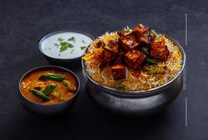 Paneer Biryani + Raita