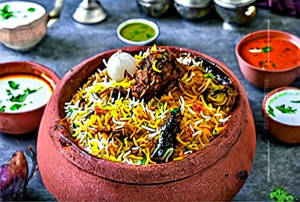 Mutton Kolhapuri Biryani
