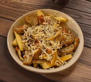 American Fries(Topped With Chicken Ham & Sausages)