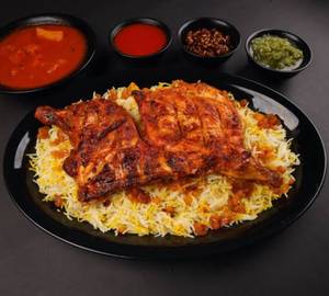 Chicken Al Faham with Rice and Salad