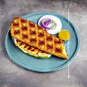 Masala paneer cheese grilled sandwich 