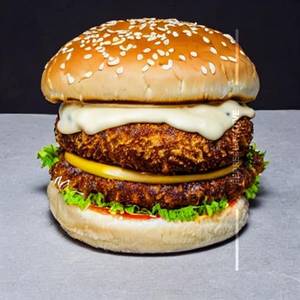Mayonnaise cheese burger
