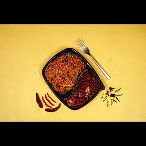 Chilli Chicken + Veg Schezwan Noodles Combo