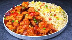 Chicken manchurian rice