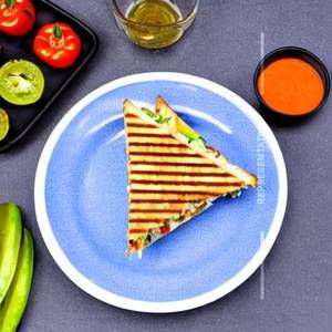 Veg cheesed grilled sandwich