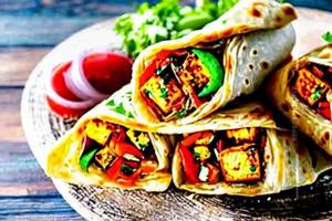 Veg paneer roll