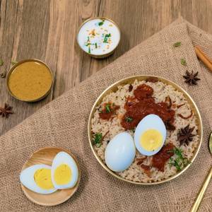 Egg Ghee Roast Coastal Biryani