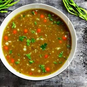 Veg Burnt Garlic Soup