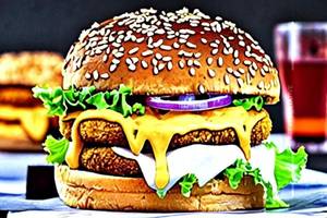 Paneer tikki cheese burger