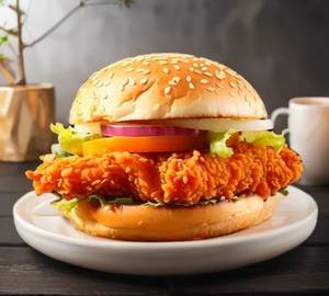 Fried chicken burger