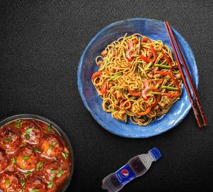 Manchurian With Chowmein With 250ml Cold Drink