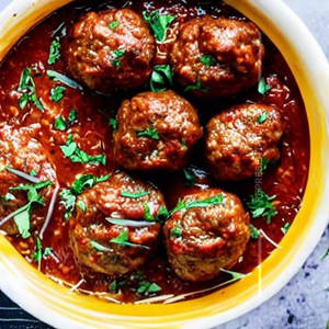 Meat Balls In Garlic Sauce