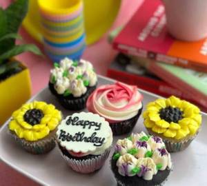 Assorted Birthday Cupcakes (Pack Of 6)