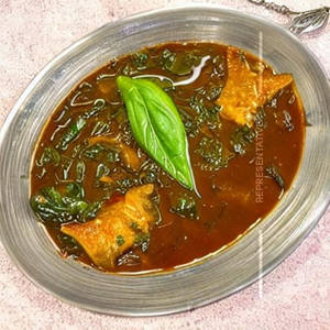 Steamed Pomfret Chilly Basil