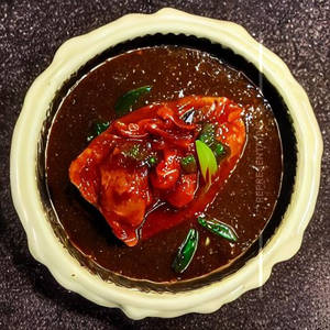 Steamed Pomfret Oyster Chilly Sauce