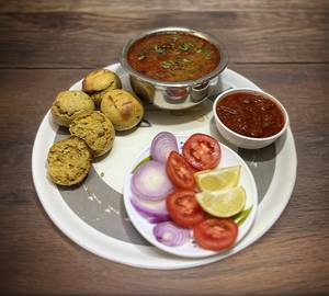 Dal-masala bati platter