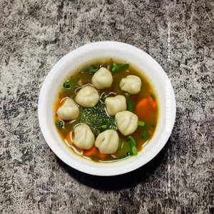 Vegetable Dumpling Soup