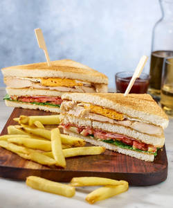 Veg club sandwich