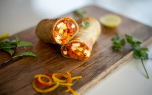 Paneer Khurchan Kathi Roll