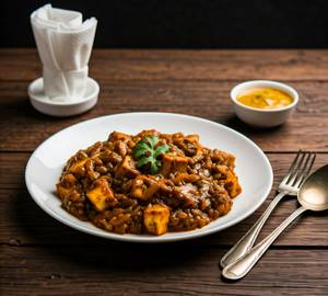 Paneer Do Pyaza (01 Bowl) -  Served with Salad.