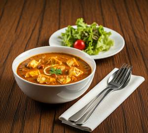 Shahi Paneer (01 bowl) - served with Pickle, Chutney & Salad.