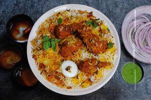 Chicken Dum Biryani (Double Raita) 
