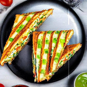 Veg Omelette Sandwich