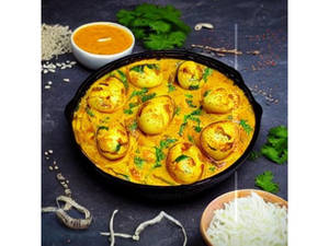 Egg Omelet Curry Masala