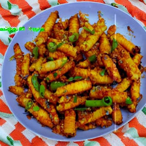 Baby Corn Chilli Fry
