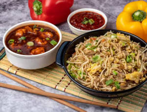 Chicken Manchurian Noodles