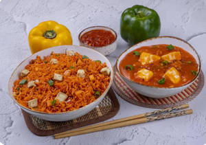 Paneer Triple Schezwan Rice