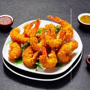 Golden Fried Prawns