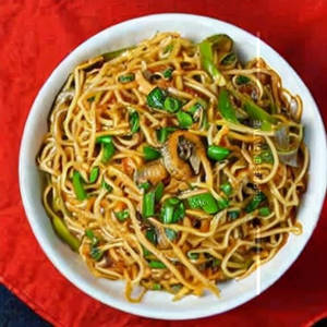 Mushroom Cheese Chilly Garlic Noodle