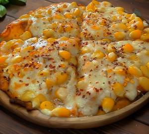 Cheese corn pizza