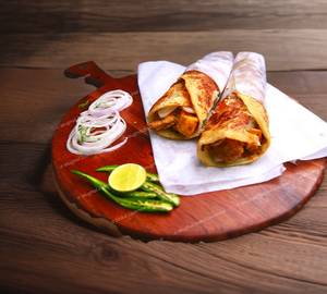 Chicken Boti Kabab Paratha Roll