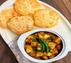 ( 7 pic ) Poori  with Jeera Aloo