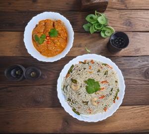 Veg Fried Rice With Paneer Masala [7 Pieces]